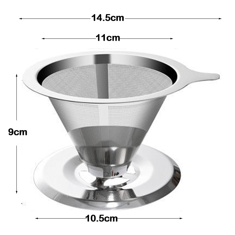 Filtro de Café em aço Inoxidável Mais Higiênico e de Fácil Limpeza